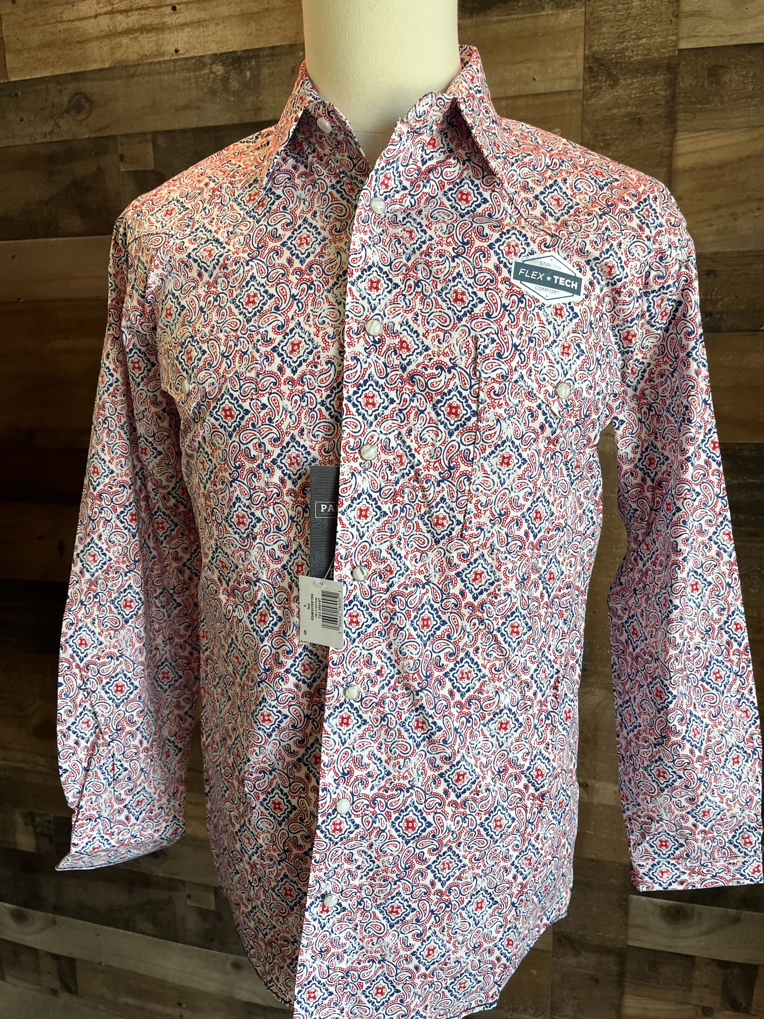 PANHANDLE FLEX TECH RED/BLUE LONG SLEEVE