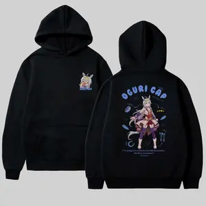 Oguri Cap Uma Musume Hoodie - Cozy Unisex Pullover with Vintage Acid Wash, Oversized Fit for Casual Streetwear, Soft Cotton Blend for Everyday Comfort and Fan Merch Vibes