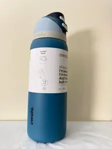 Owala FreeSip Stainless Steel Water Bottle / 32oz / Color: Blue Oasis FreShiping - 2026 Gift