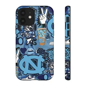 UNC College Aesthetic Phone Case – Trendy Tar Heels Design for iPhone  | Blue Vibes Only  #CollegeAesthetic #UNCStyle #TarHeels #PhoneCaseTrend #TikTokFinds #CustomiPhoneCase #CampusVibes
