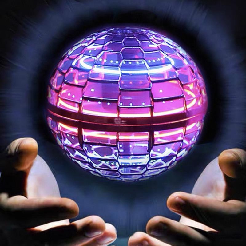 Levitating Flying Ball with Lights - New Year Giftr for Holiday Parties & Celebrations with Vibrant Lights and Unique Design