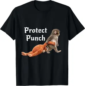 100% Cotton Protect Baby Monkey Punch T-Shirt