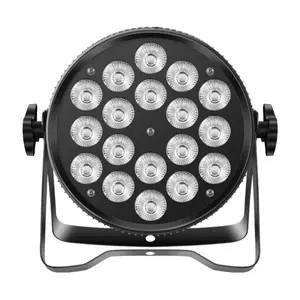 PAIDUN 18x18W 6In1 Waterproof LED Par Can Light RGBWA+UV Strobe Wash Effect Aluminum