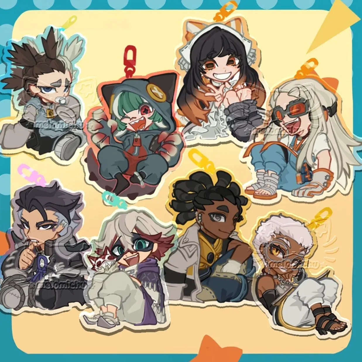 GACHIAKUTA KEYCHAINS- Wave 3+4, Gift for Anime Lover, Gift for Birthday