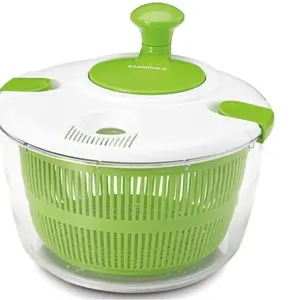Cuisinart Large Salad Spinner, 5-Qt , Vegetable & Fruit Salad Washing Bowl with Strainer, Quick Prep Spinner for Salad Greens, Lettuce, Fruits & Vegetables, CTG-00-SAS