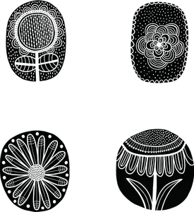 NEW! Folk Floral Set Simple Screen™ Reusable Stencil Silkscreen