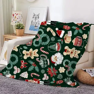 Blanket for Flannel Fleece 50''X60'' Blankets for Couch Sofa Bed Bedroom Christmas Decorations Blanket christmas   decorations  Home Indoor Holiday
