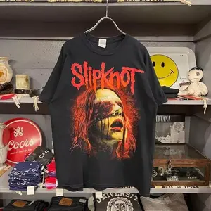 Vintage Y2K Slipknot Band Black Cotton Unisex Tshirt All Size S-5XL