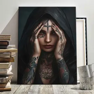 Dark Style Canvas Print, Modern Art Wall Decor, Solid Wood Frame, Waterproof & High-Definition, Ideal Gift for Home Decoration