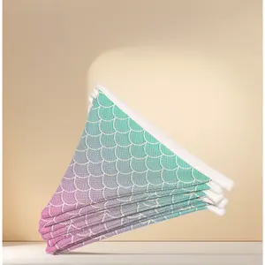 Mermaid Wall Art Decor, Ocean Nursery Wall Art Decor, Girls Room Decor Pennant Banner Flags ,Toddler Room Decor for Girls, Nursery Banner for Mermaid Birthday Decorations, Kids Baby Shower Birthday Party Outside