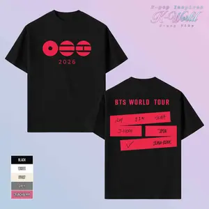 BT21 2026 Arirang World Tour T-Shirt, Bangtan Concert Shirt, Retro Style Unisex Bang Tan Album Tshirts, Arirang Album Unisex Tee Merch Gift