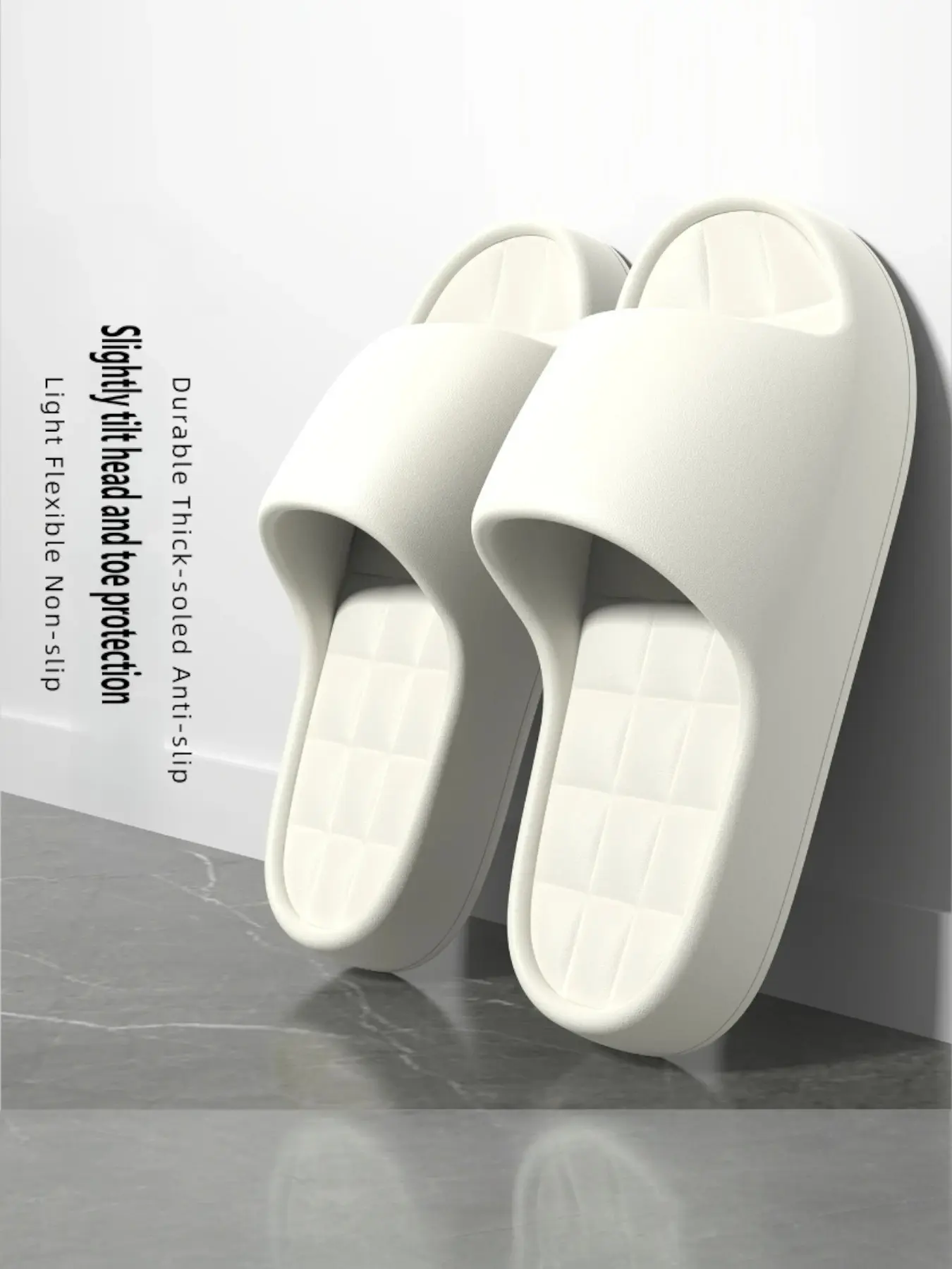 Men's Fashion Home Thick Sole Slippers, Slide slipper, Comfortable Soft Eva Material, Non-Slip, Casual Wear for Indoor & Outdoor, All Seasons