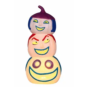 18 Inch Lock, Shock and Barrel Light-Up Pumpkins Decoration