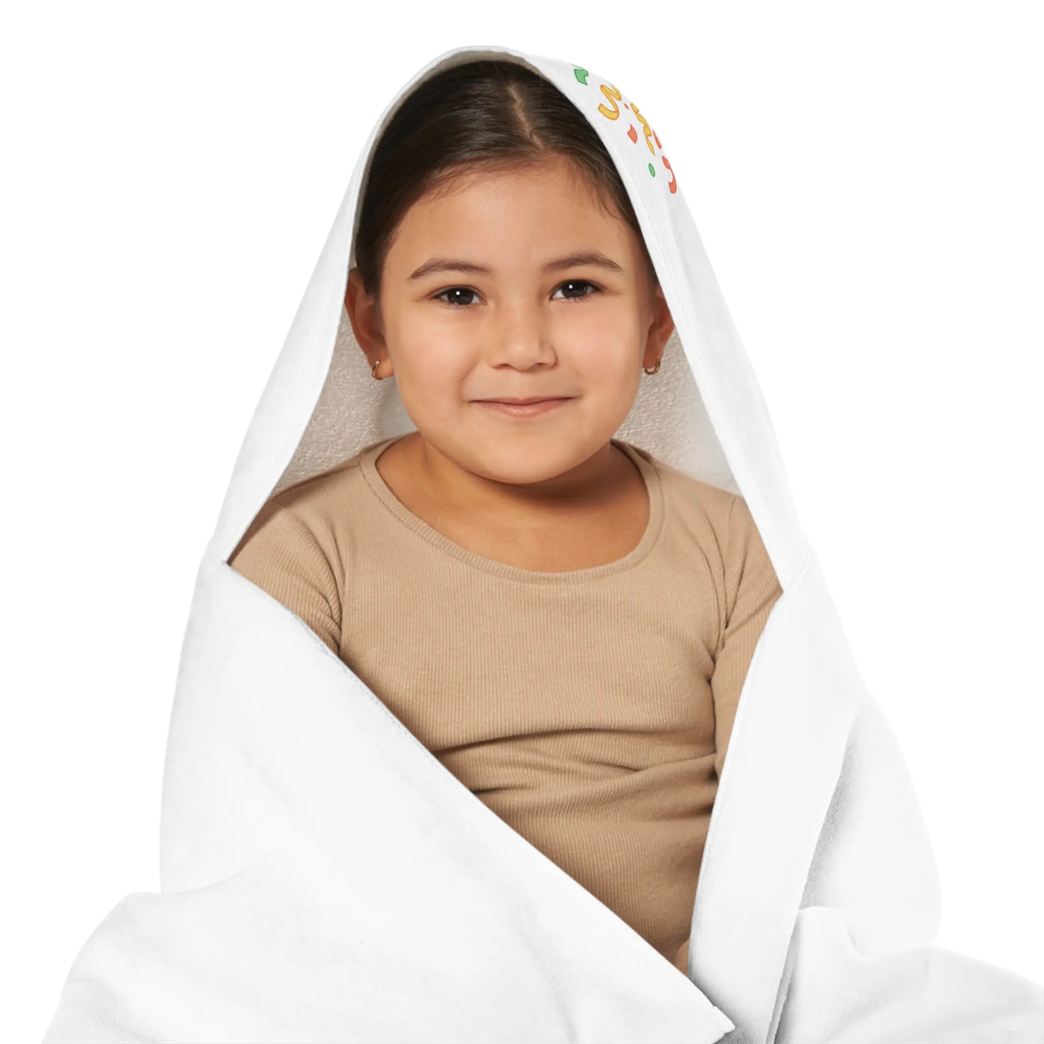 Youth Hooded Towel — 'Rectified Love' Infinity Text with Crown Graphic