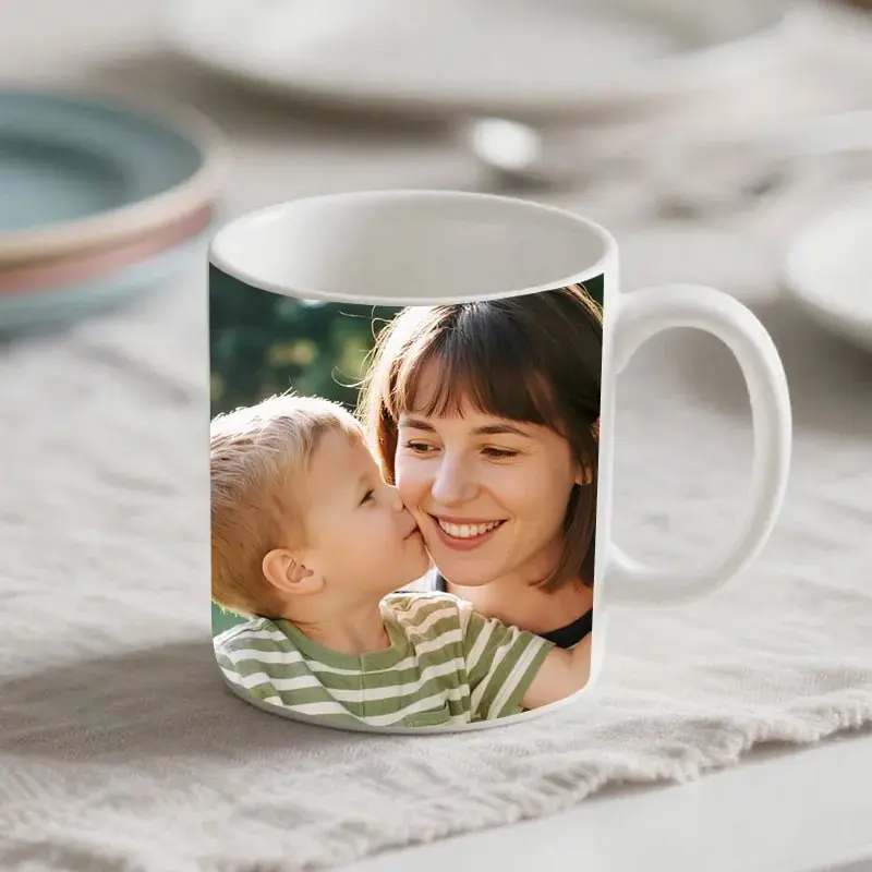 Custom Mug Family Photo Personalized Mom And Child Coffee Cup Mothers Day Gift PrintToucan