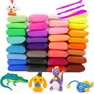 Multicolor Air Dry Magic Clay Kit, Air Drying Clay, Non-Toxic Modeling Clay with 3 Sculpting Tools, Creative Gift for Kids, Diy Craft Kit, Craft Supplies, Model Xinghao Sm8001