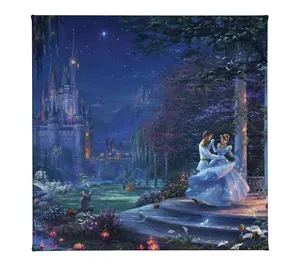 Thomas Kinkade Cinderella Dancing 14x14 GalleryWrap