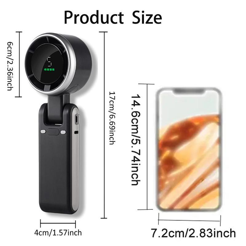 2026 New handheld turbocharged fan rechargeable- 3 IN 1 Turbo Fan, 3 Colour + 5 Gear Wind,4000mAh Battery Operated, 3 IN 1 Hand Fan Rechargeable Portable Rechargeable Pocket Fan, 3 in 1 Foldable & Hanging Neck Fan, Multifunction, Durable, 4000mAh Battery