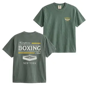 Boxing Shirt, Hamptons Boxing Club Vintage Ring Graphic on Soft Comfort Colors Cotton, Unisex Fit for Boxers & Fighters, Perfect Gift for Dad or Boxing Enthusiast