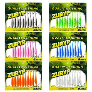 7cm Soft Bait (10pcs/pack), T-tail Fishing Lure, Professional Fishing Bait for Fishing Enthusiasts, Outdoor Fishing Accessories