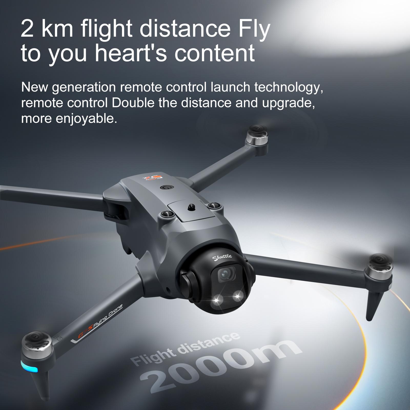 2026 New Design GPS Drone with 180° ESC Camera 5G Large Screen Remote Control Lifting and Obstacle Avoidance Head Brushless Power GPS Return for Amateur Players.