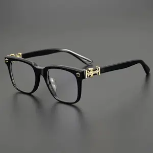 2026New Acetate Glasses Frame Men's and Women's Fashionable Square High Quality Optical blue light glasses vintage trend stylish glass