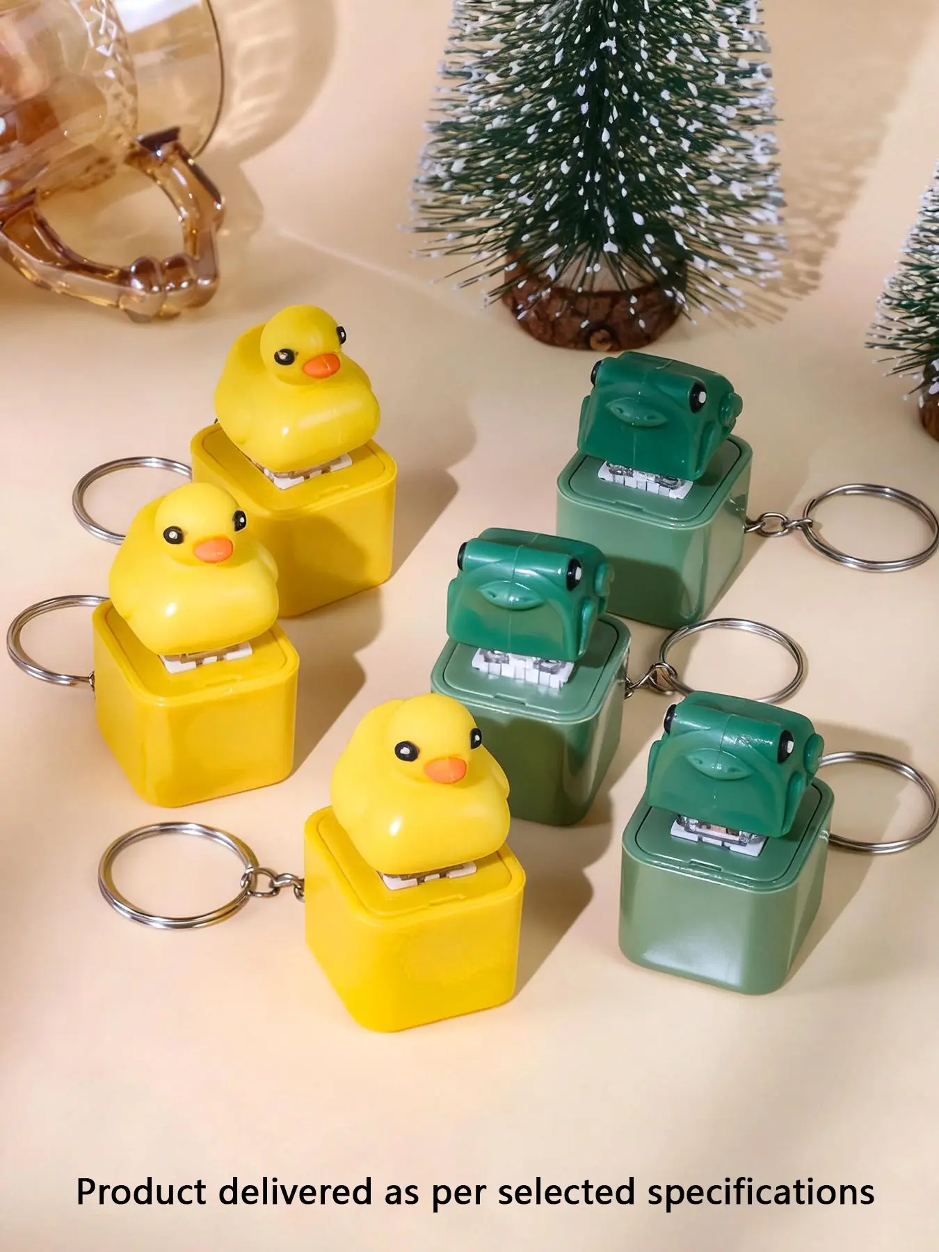 Funny Duck/frog Keychain, Lightweight Keychain, Sensory Fidget Keychain, Realistic Sound & Light Up, Cute Animal Noise Maker, Stress Relief Fidget Toy, Novelty Gift for Kids/adults, Key Ring, Keyrings
