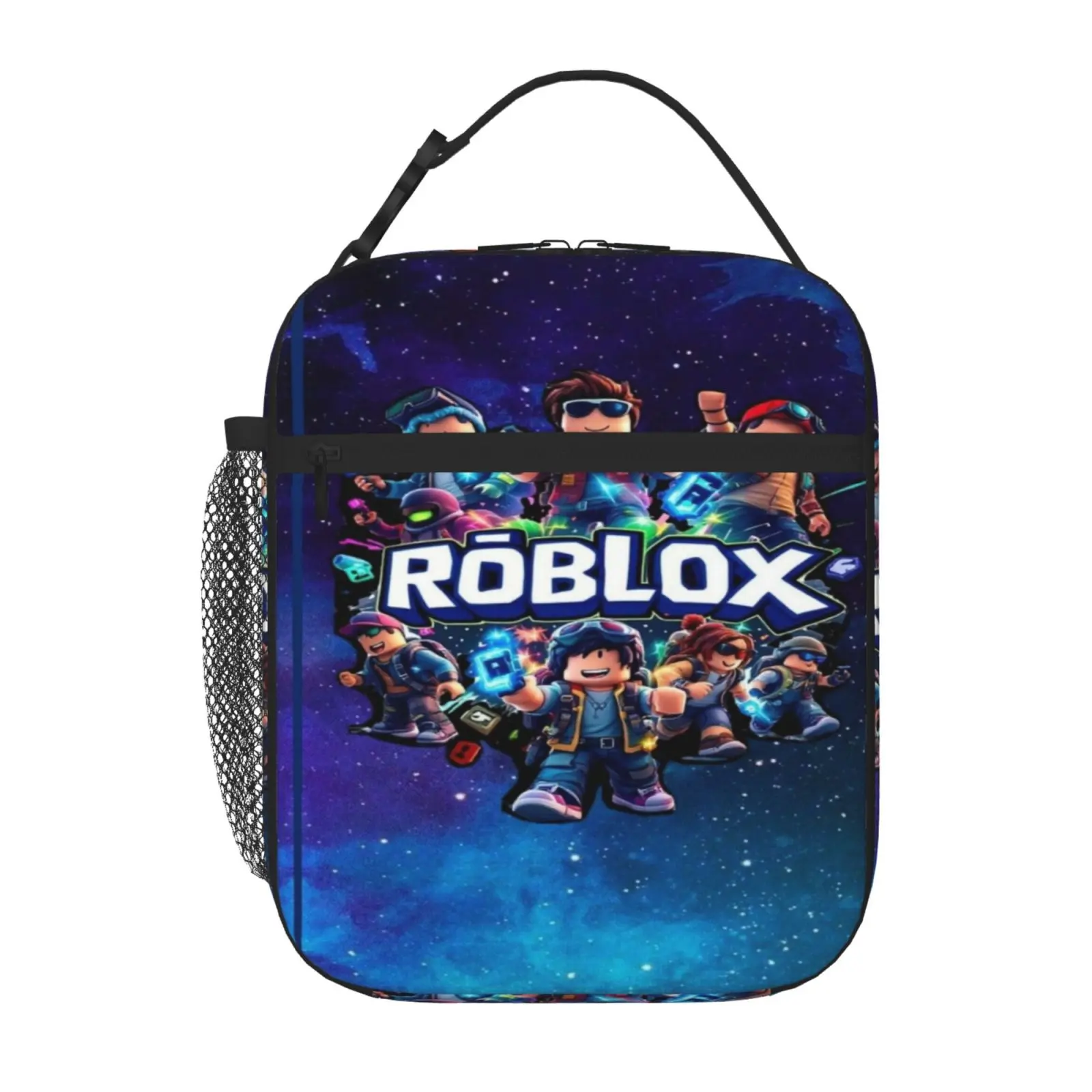 Thermal ROBLOX Insulated Lunch Bag Handbag with Zipper Insulated ROBLOX Lunch Box Bag and ROBLOX Lunch Tote Ideal Gift for Office Work Picnic and Travel