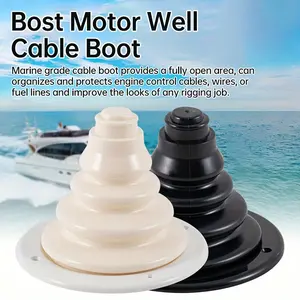 Boat Motor Well Boot 4.72" Steering Shift Cable Protective Bellows Engine Rigging Cable Boot for Ship Marine for Kayak Yacht
