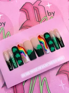 ST PATRICKS SHAMROCK NAILS