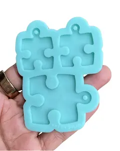 Puzzle Piece Silicone Mold | Autism Awareness | DIY Resin Earrings Mold