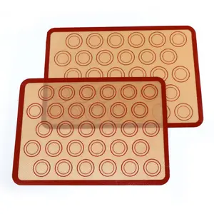 Sillicon Baking Sheets Set of 3, Food Grade Baking mats Non-Stick Reusable Pizza Bakeware Mat for Making Macaroon, Pizza, Cookie, Pastry, Bread, Bun