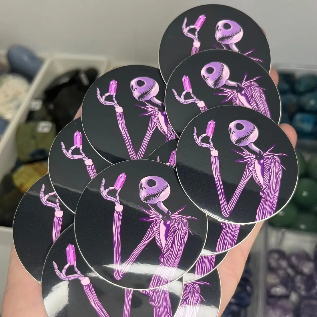 Jack Skellington Crystal Sticker