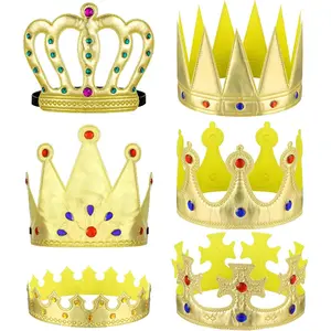 Birthday King Crowns Coronation Hat Cloth Halloween Nativity Costume Accessories Crown