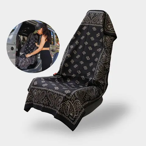 Sprints Car Seat Cover Towel, Universal Car Seat Cover, Fits All Cars, Trucks and SUVs, Yoga Towel, Outdoor Towel, Pool Chair Towel, Anti-Sand Towel, Water Resistant, Sand Resistant Towel Towel Seat Covers For Cars Car Seat Accessories