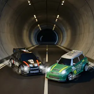 Desktop drift remote control car 1:64 full-scale four-wheel drive, high-speed racing, racing battles, 2.4G remote control
