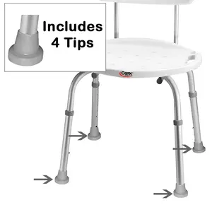 Shower Chair Tips - Set Of 4 Tips Shower Chair Tips - Set Of 4 Tips