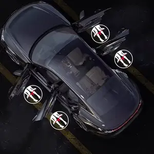 2PCS Wireless Car Door Logo LED Welcome Night Light Projection Laser Lamp DC 5V Projector Car Courtesy Lights Customization