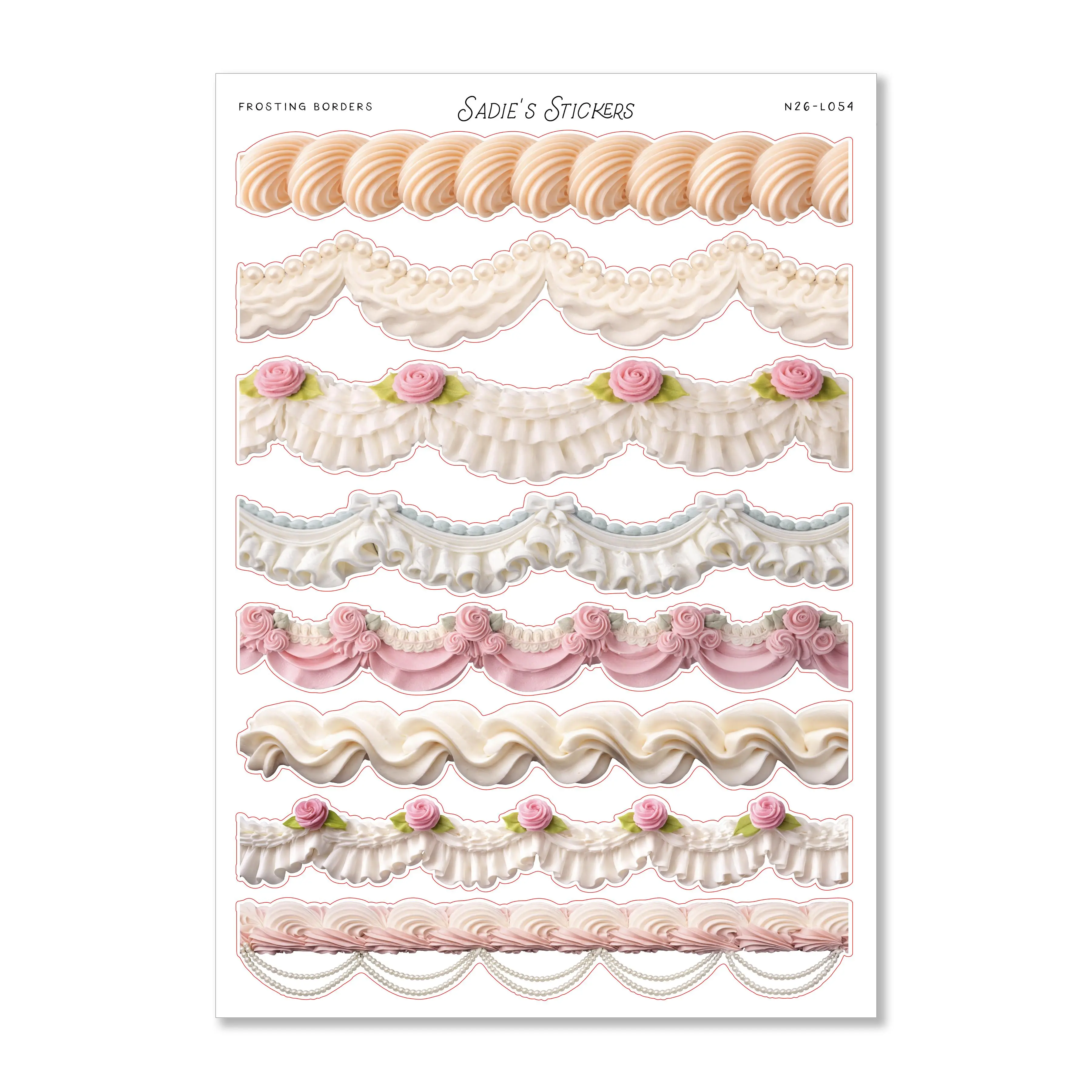 Frosting Borders • Trinkets & Tidbits
