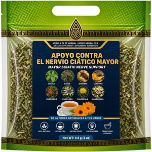 Sciatic Nerve Support Herbal Tea – Natural Anti-Inflammatory Blend for Nerve & Pain Relief, Loose Leaf Herbal Tea, 4 oz Resealable Pouch