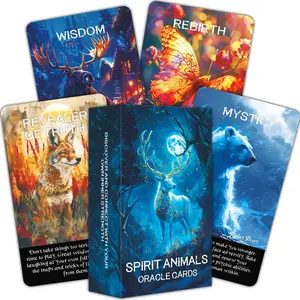 Spiritual Animal Tarot Cards, Enhance Intuition and Healing, Beginner Spiritual Oracle Cards, Help Personal Growth and Psychological Insight