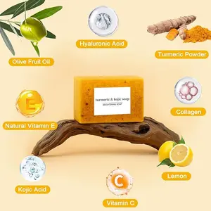 Lemon Turmeric Kojic Soap with Turmeric Care for Radiant Skin Gentle Cleanser & Moisturizing Natural Ingredients