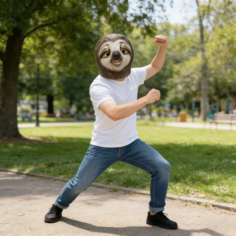 Halloween Props Crazy Zootopia Lightning Sloth Latex Mask Party Dress Up Headset Funny Sloth Latex Animal Headset Mask favor Halloween Props Crazy Zootopia Lightning Sloth Latex Mask Party Dress Up Headset Funny Sloth Latex Animal Headset Mask favor