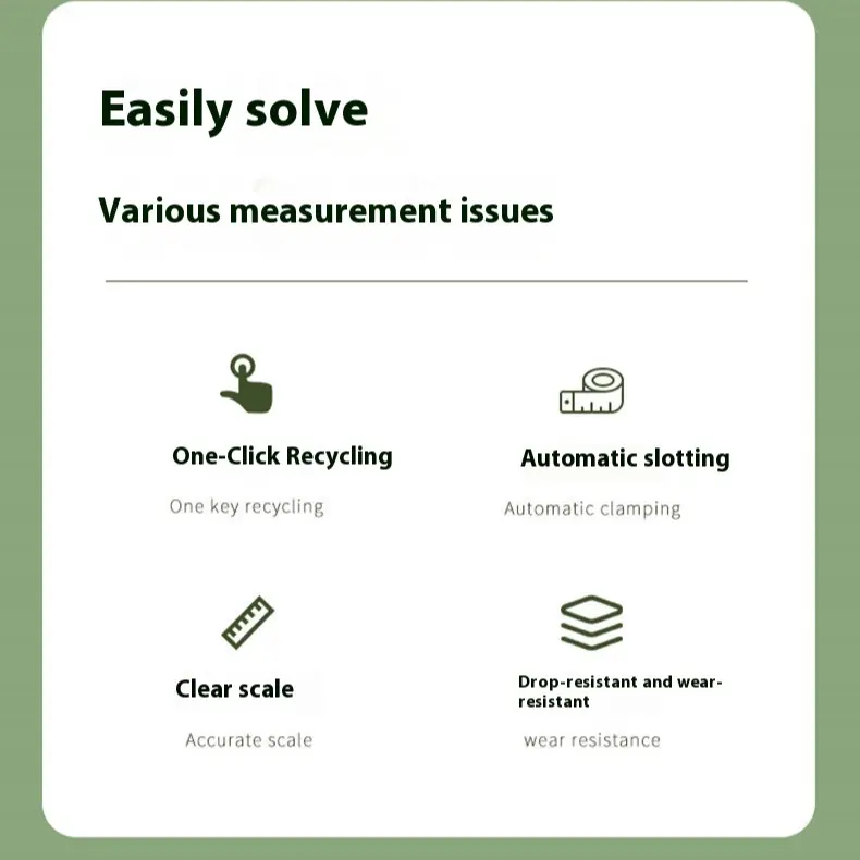 Random color - Dual-Sided Inch/CM -3PC