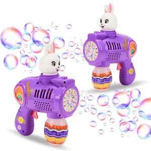 SleekHush Easter Bubble Machine,Bubbles Gun for Toddlers, Outdoor Toys Bunny Bubble Blower for Kids, Bubble Maker for Easter Party Favor Supplies