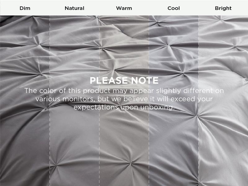 7 PCS-Bedsure Soft  Pintuck Messy Bedding Sets - Multi-Color,Cloud-like,Ultra-Soft,Machine Washable,Luxury Bedroom Decor Accessories,Breathable,All-Season King Size Comforter Sets,Hotel Quality, Restful Sleep, Geometric Pattern