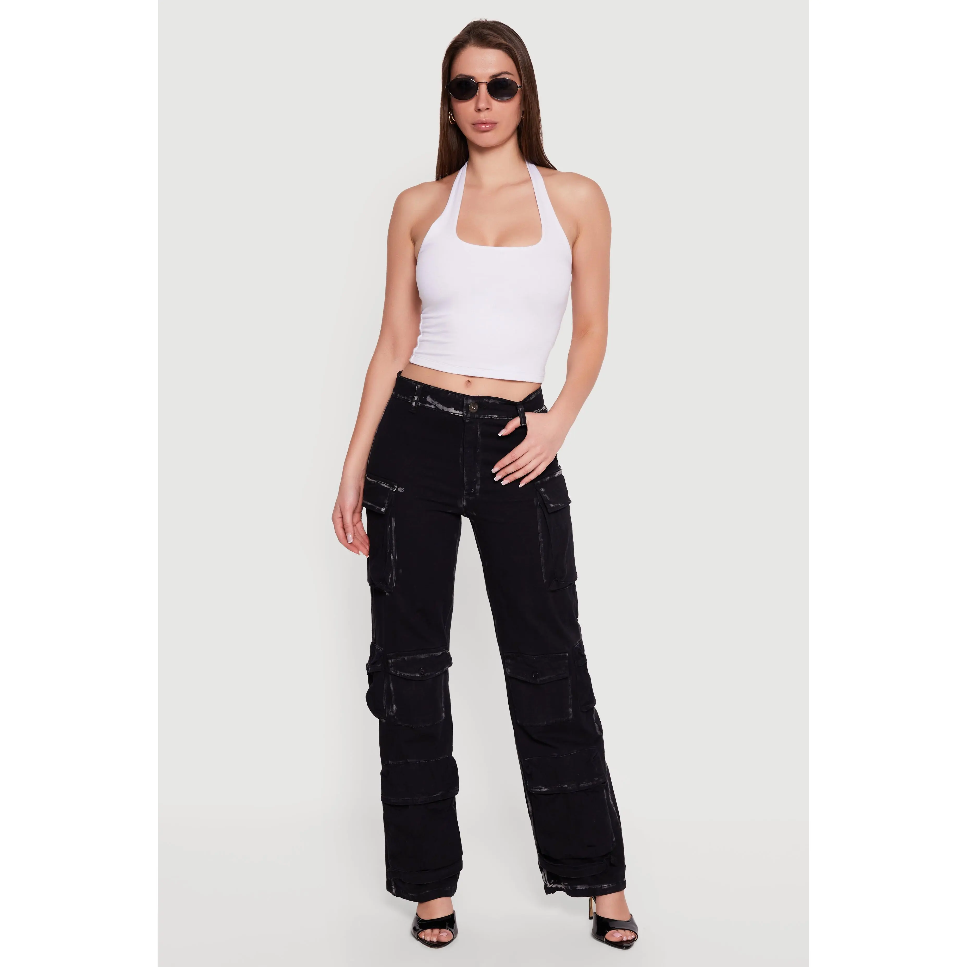 Twill Multi Pocket Cargo Pants