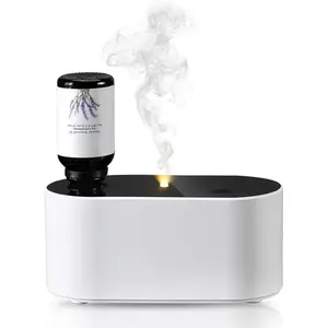 Waterless Diffuser for Essential Oil, Battery Operated Scent Air Aromatherapy Diffuser, Mini Aroma Diffusers with 3 Intermittent Mist Modes, Cycle Start for 400-700 sq.ft Home Office Bedroom.