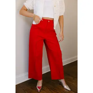 Leyla Red Wide Leg Pants Leyla Red Wide Leg Pants