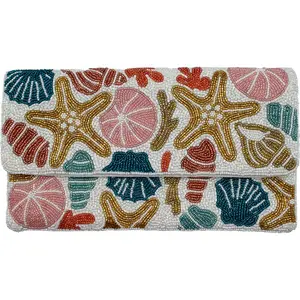 Seashells/Starfish Beaded Clutch